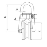 Wichard Soft Snatch Block - 12mm Rope Size - 36020