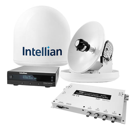Intellian i2 US System with DISH/Bell MIM-2 (with 3M RG6 Cable) & 15M RG6 Cable - B4-209DN2