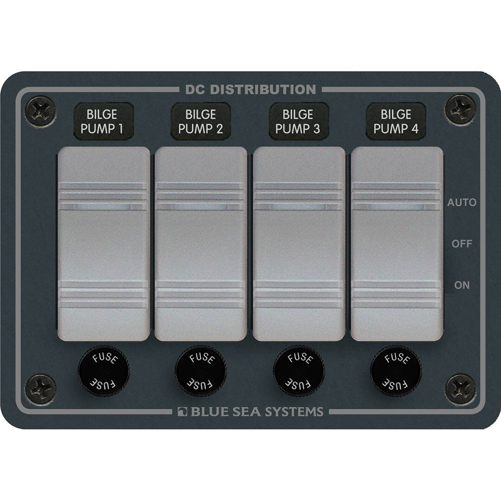 Blue Sea 8666 Contura 4 Bilge Pump Control Panel - 8666