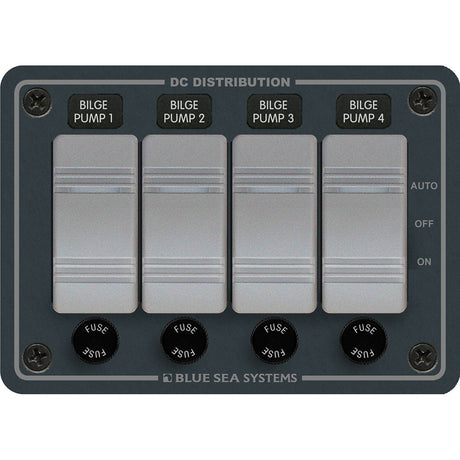 Blue Sea 8666 Contura 4 Bilge Pump Control Panel - 8666