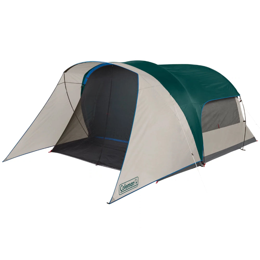 Coleman 6 Person Cabin Tent with Screened Porch Evergreen 2000035608 Anchor Express