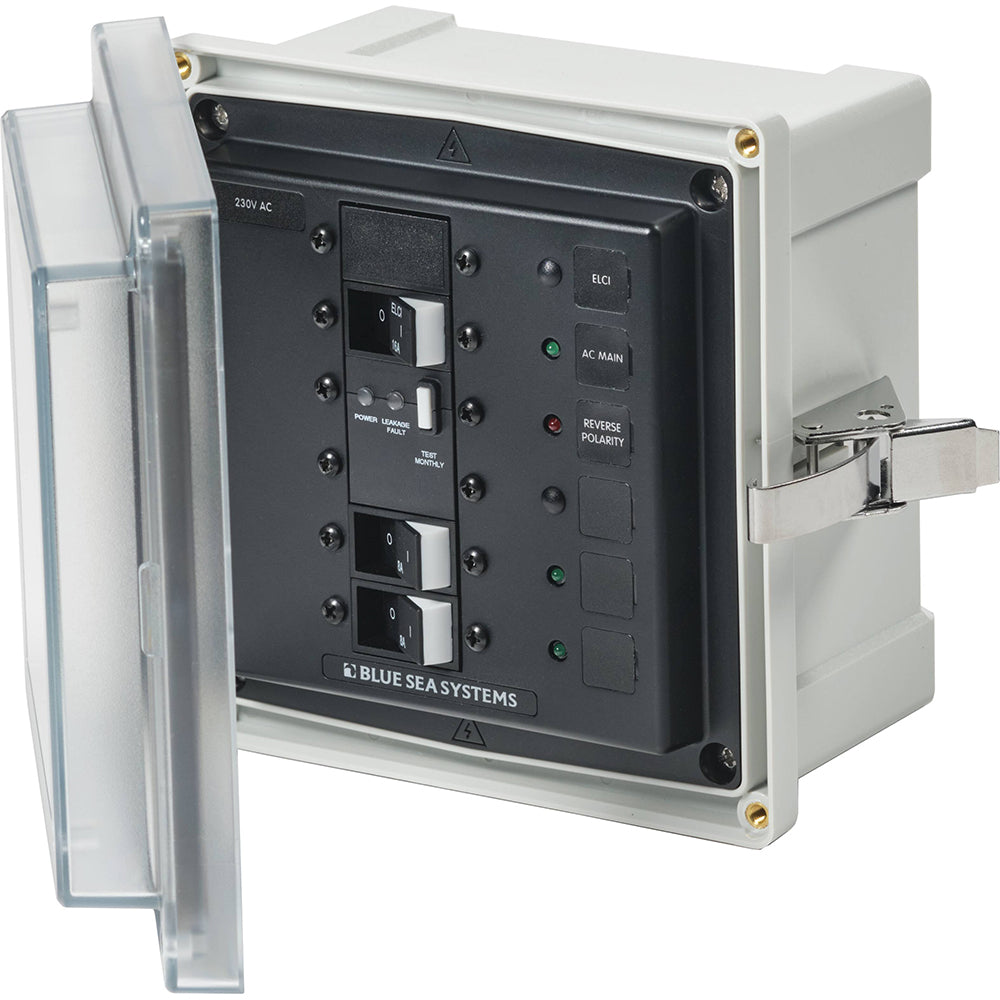Blue Sea 3122 - SMS Panel Enclosure with ELCI (16A) & 2 Branch (8A) - 230V AC - 3122