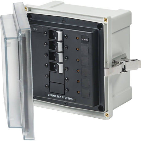 Blue Sea 3133 - SMS Panel Enclosure with Main & 3 Branch (12/24V) - 12/24V DC - 3133