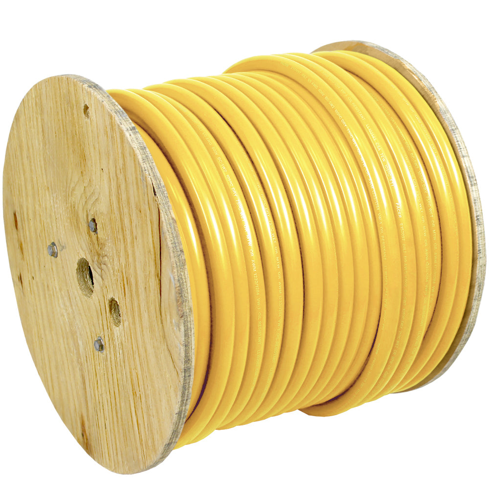 Pacer Yellow 4 AWG Battery Cable - 250' - WUL4YL-250