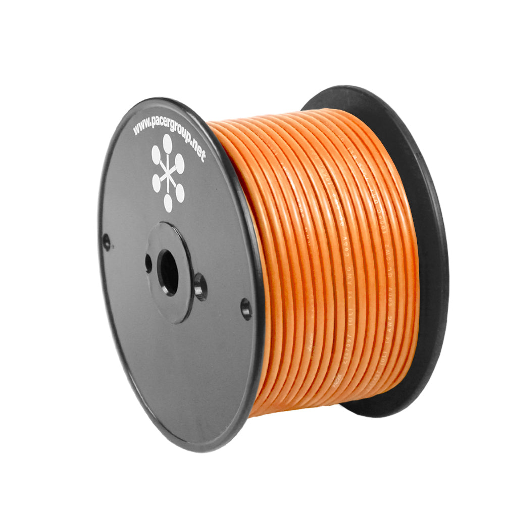 Pacer Orange 18 AWG Primary Wire - 100' - WUL18OR-100