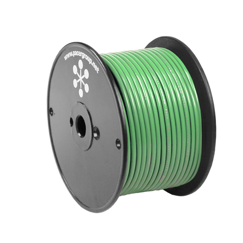 Pacer Light Green 14 AWG Primary Wire - 100' - WUL14LG-100