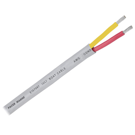 Pacer 16/2 AWG Round Safety Duplex Cable - Red/Yellow - 100' - WR16/2RYW-100