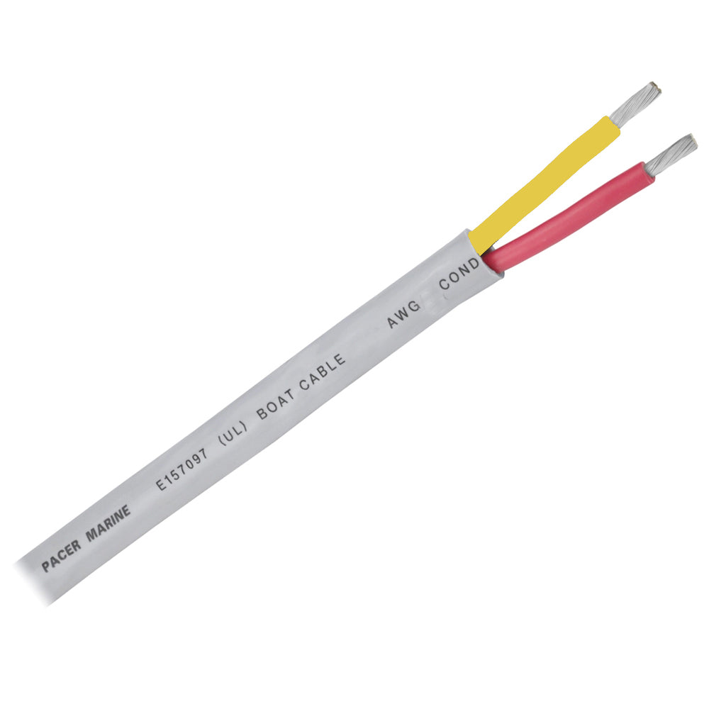 Pacer 12/2 AWG Round Safety Duplex Cable - Red/Yellow - 100' - WR12/2RYW-100