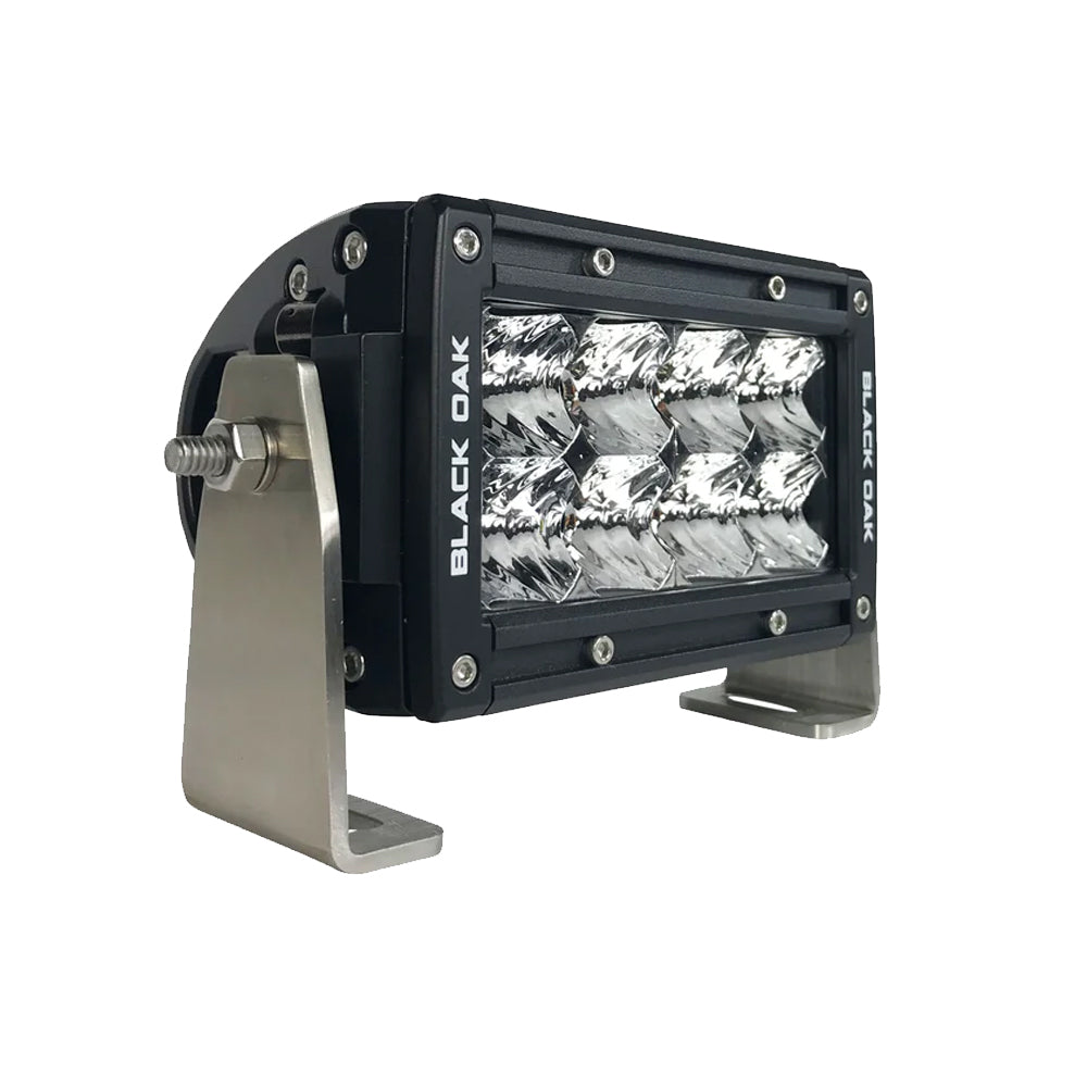 Black Oak Pro Series Double Row Flood 4" Light Bar - Black - 4F-D5OS