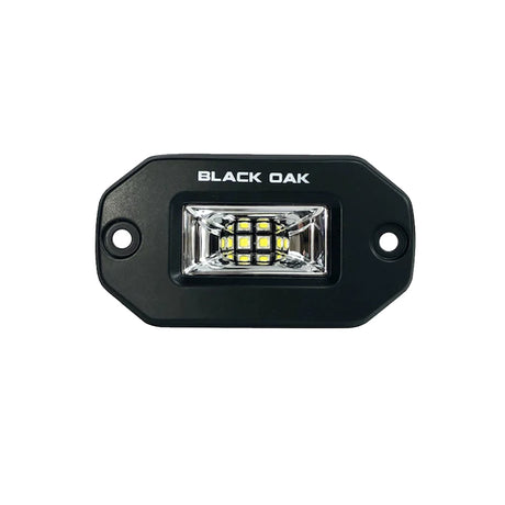Black Oak Pro Series 2" Flush Mounted Scene Light - Black - 2FSLB-S