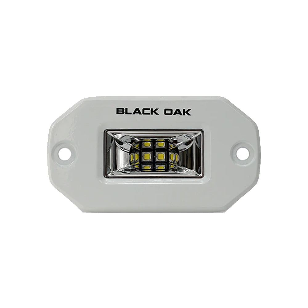 lack Oak Pro Series 2" Flush Mounted Scene Light - White - 2FSL-SRPOD10CR