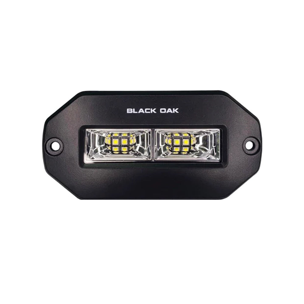 Black Oak Pro Series 4" Flush Mount Spreader Light - Black Housing - 4BFMSL-S