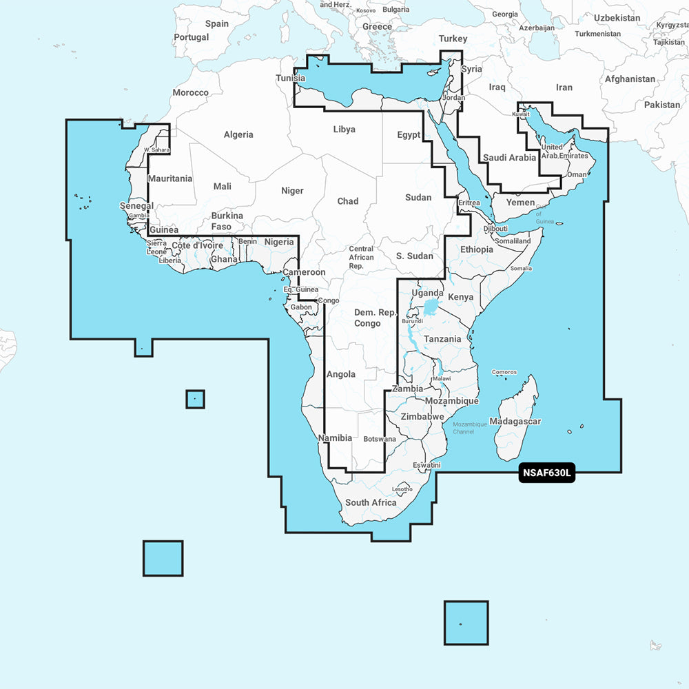 Garmin Navionics+ NSAF630L - Africa & Middle East - Marine Chart - 010-C1228-20