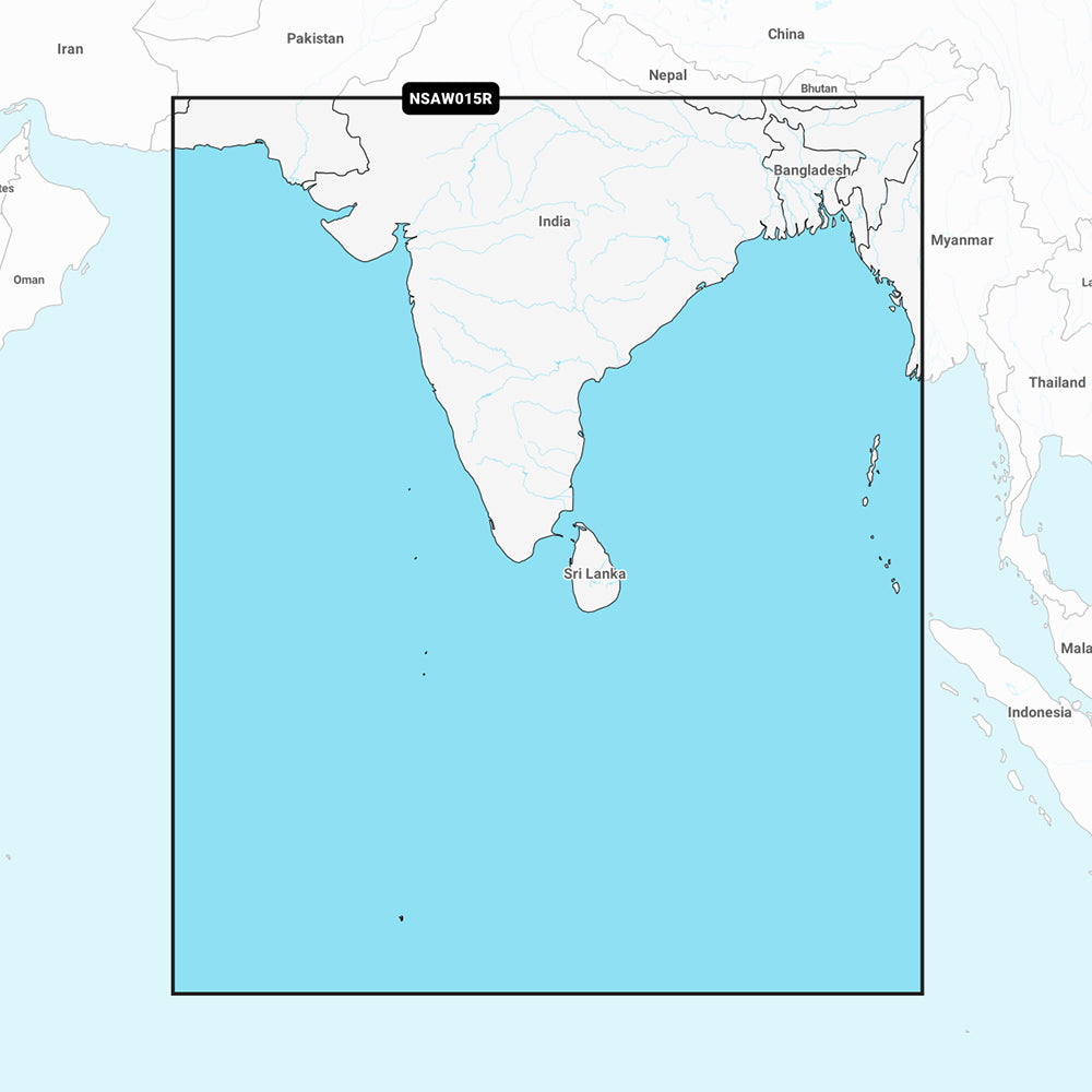 Garmin Navionics+ NSAW015R - Indian Subcontinent - Marine Chart - 010-C1230-20