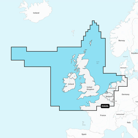 Garmin Navionics+ NSEU628L - U.K., Ireland & Holland - Marine Chart - 010-C1271-20