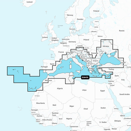 Garmin Navionics+ NSEU643L - Mediterranean & Black Sea - Marine Chart - 010-C1272-20