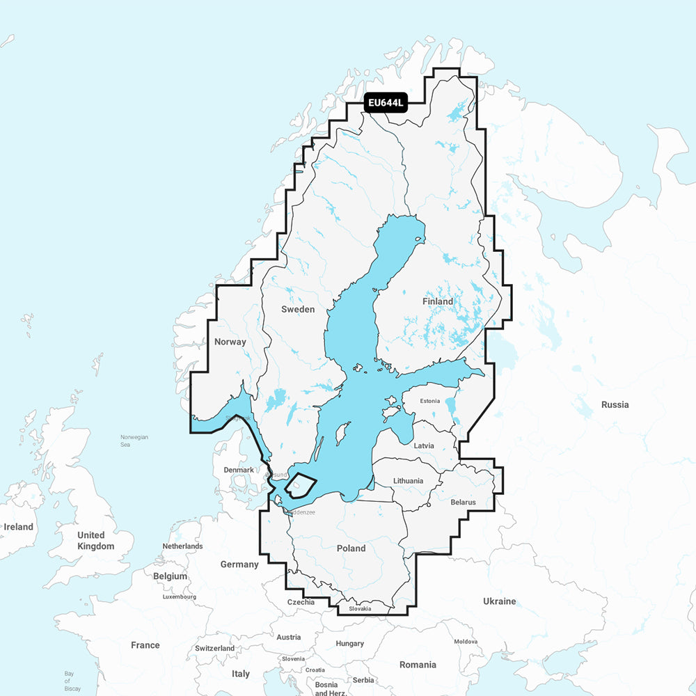 Garmin Navionics+ NSEU644L - Baltic Sea - Marine Chart - 010-C1273-20