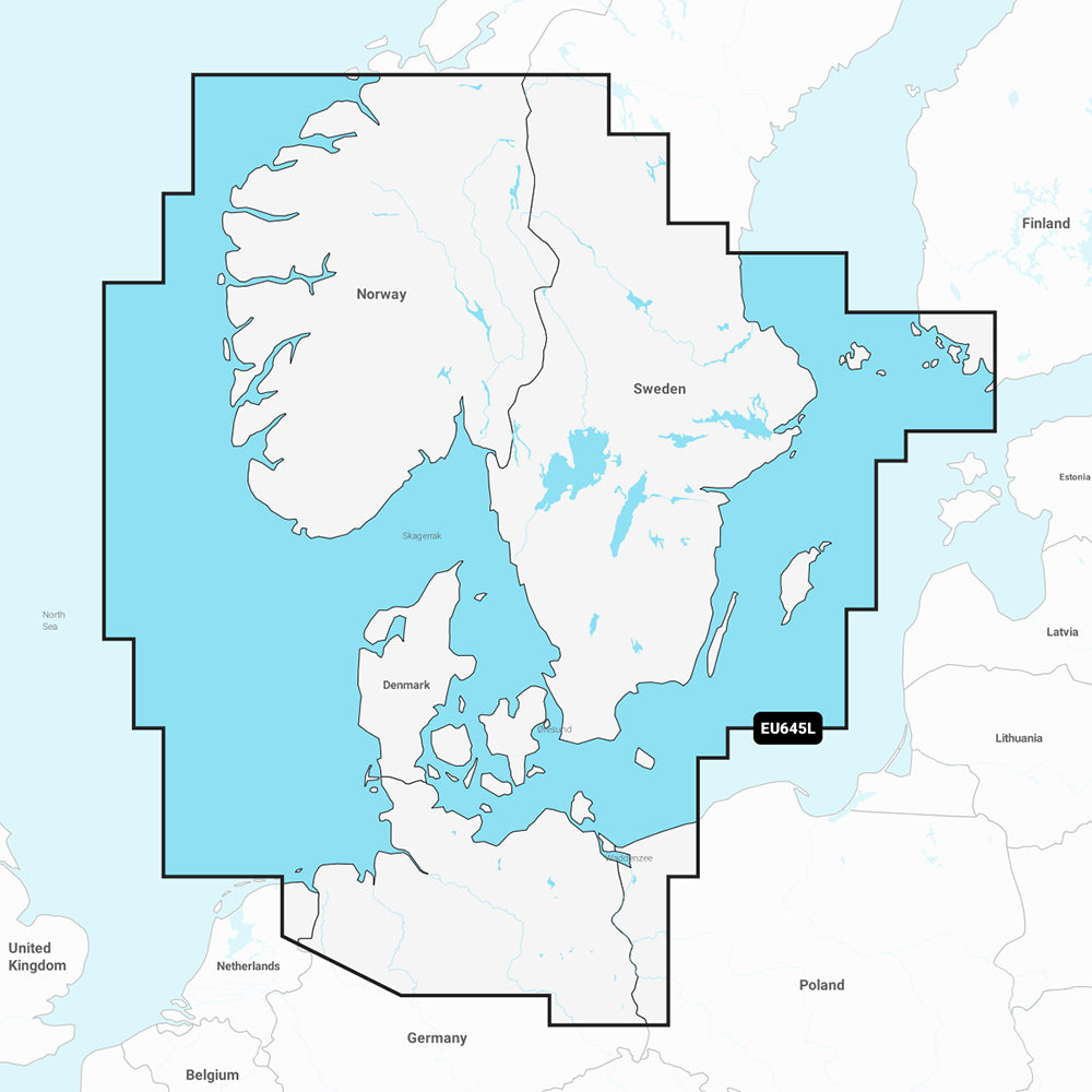 Garmin Navionics+ NSEU645L - Skagerrak & Kattegat - Marine Chart - 010-C1274-20