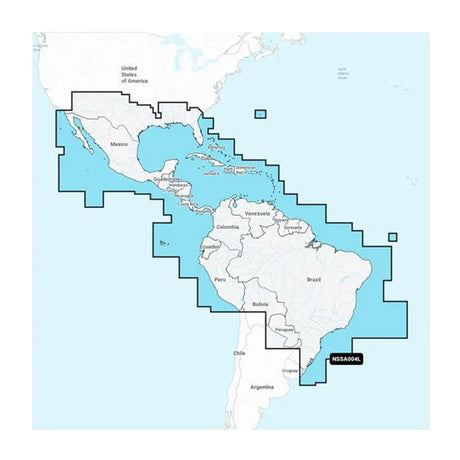 Garmin Navionics+ NSSA004L - Mexico, the Caribbean to Brazil - Inland & Coastal Marine Charts - 010-C1285-20