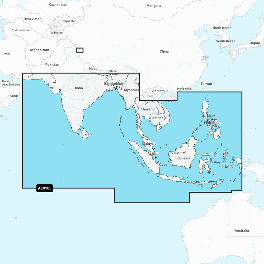 Garmin Navionics Vision+ NVAE010L - Indian Ocean & South China Sea - Marine Chart - 010-C1213-00