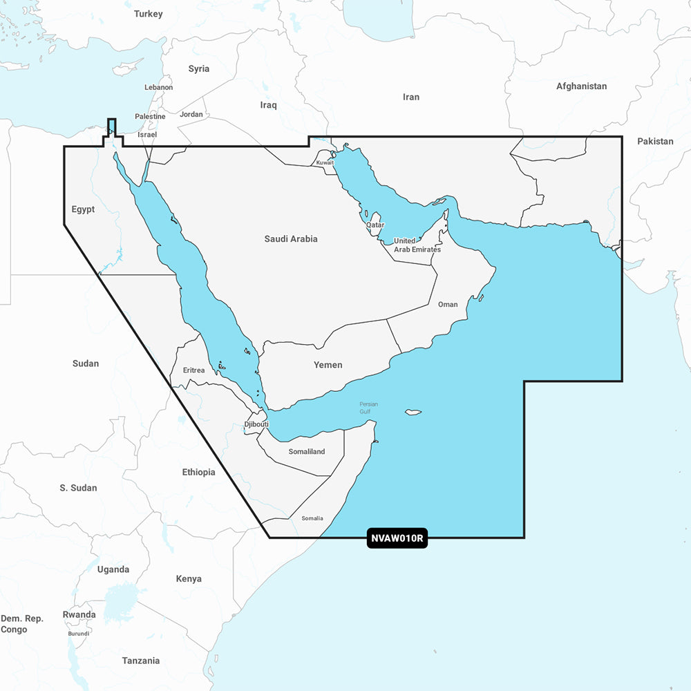 Garmin Navionics Vision+ NVAW010R - The Gulf & Red Sea - Marine Chart - 010-C1229-00