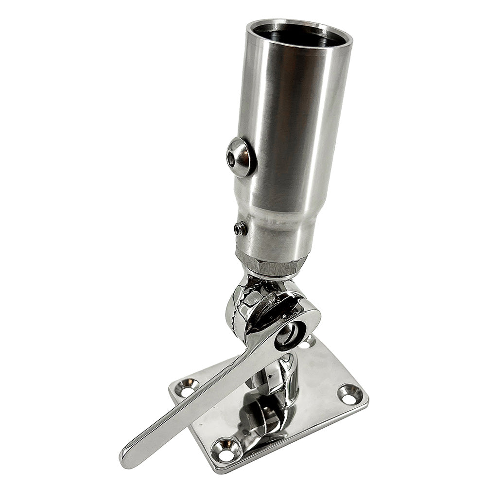 Seaview Starlink Stainless Steel 1"-14 Threaded Adapter & Stainless Steel Ratchet Base - SV114STLKRB