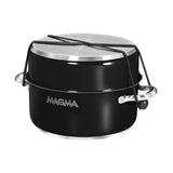 Magma Nestable 10 Piece Induction Non-Stick Enamel Finish Cookware Set - Jet Black - A10-366-JB-2-IN