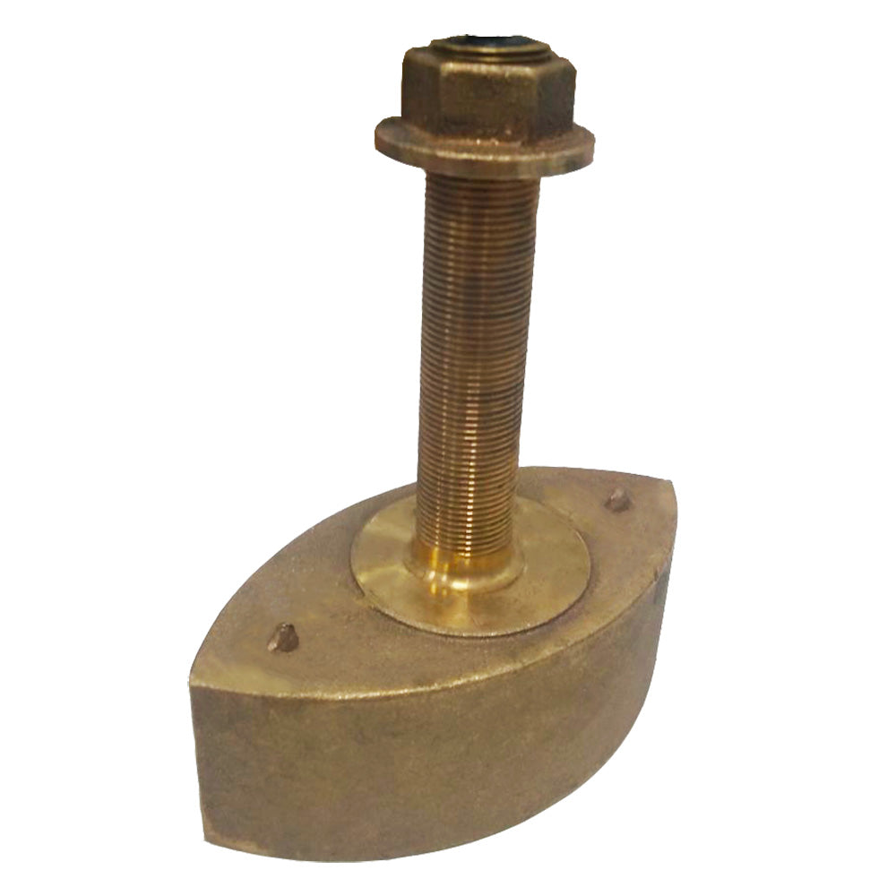 SI-TEX Bronze Stem Thru-Hull Medium Frequency CHIRP Transducer - 600W & 80-130kHz - CB131MA600