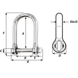 Wichard Self-Locking Large Opening Shackle - 10mm Diameter - 13/32" - 1265