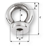 Wichard 8mm Eye Nut - 1/2" Diameter - 6334