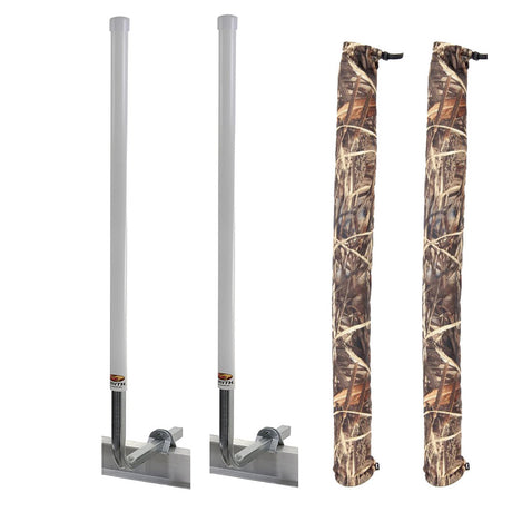 C.E. Smith 60" Post Guide-On w/I-Beam Mounting Kit & Camo Wet Lands Post Guide-On Pads - 27648-903