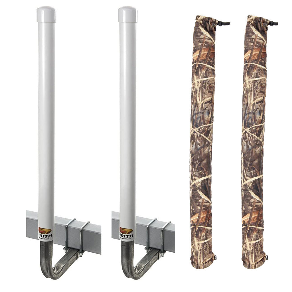 C.E. Smith 60" Post Guide-On w/Unlighted Posts & Camo Wet Lands Post Guide-On Pads - 27640-903