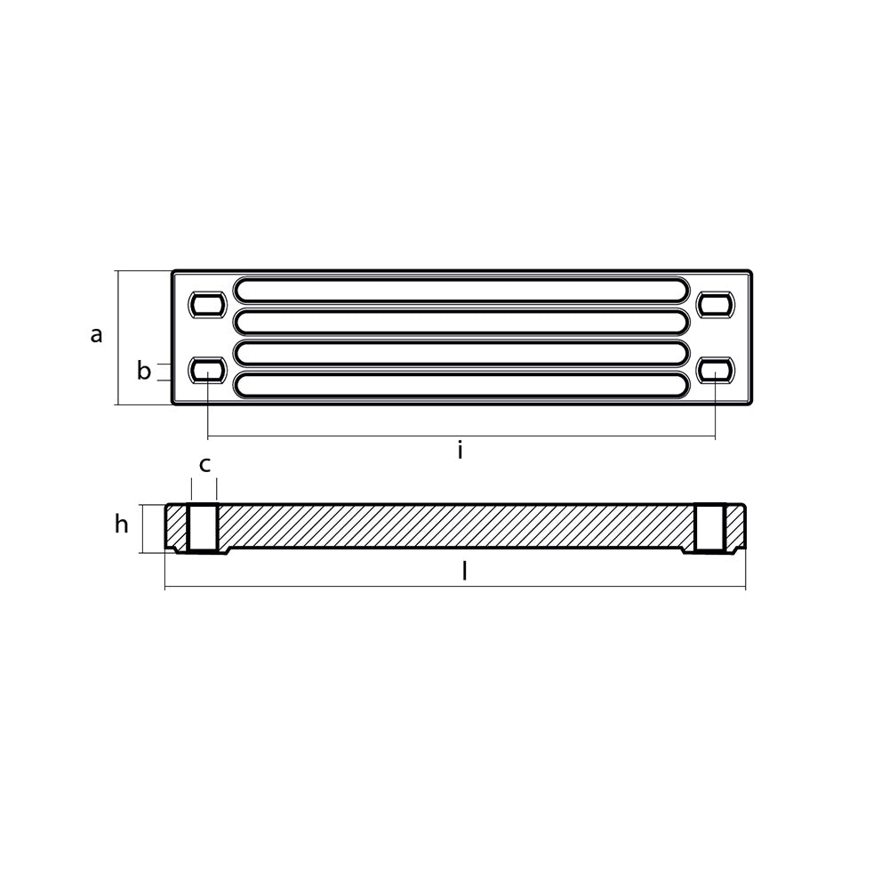 Tecnoseal Zinc Yamaha Bar Anode f/Engine Bracket - 01112-1