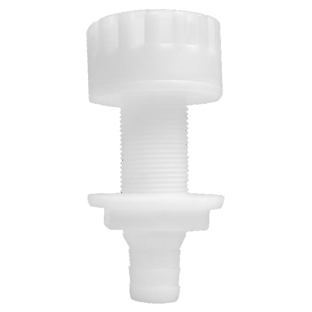 Attwood Plastic White Thru-Hull With Strainer - 3/4" Inner Diameter - 3886-3