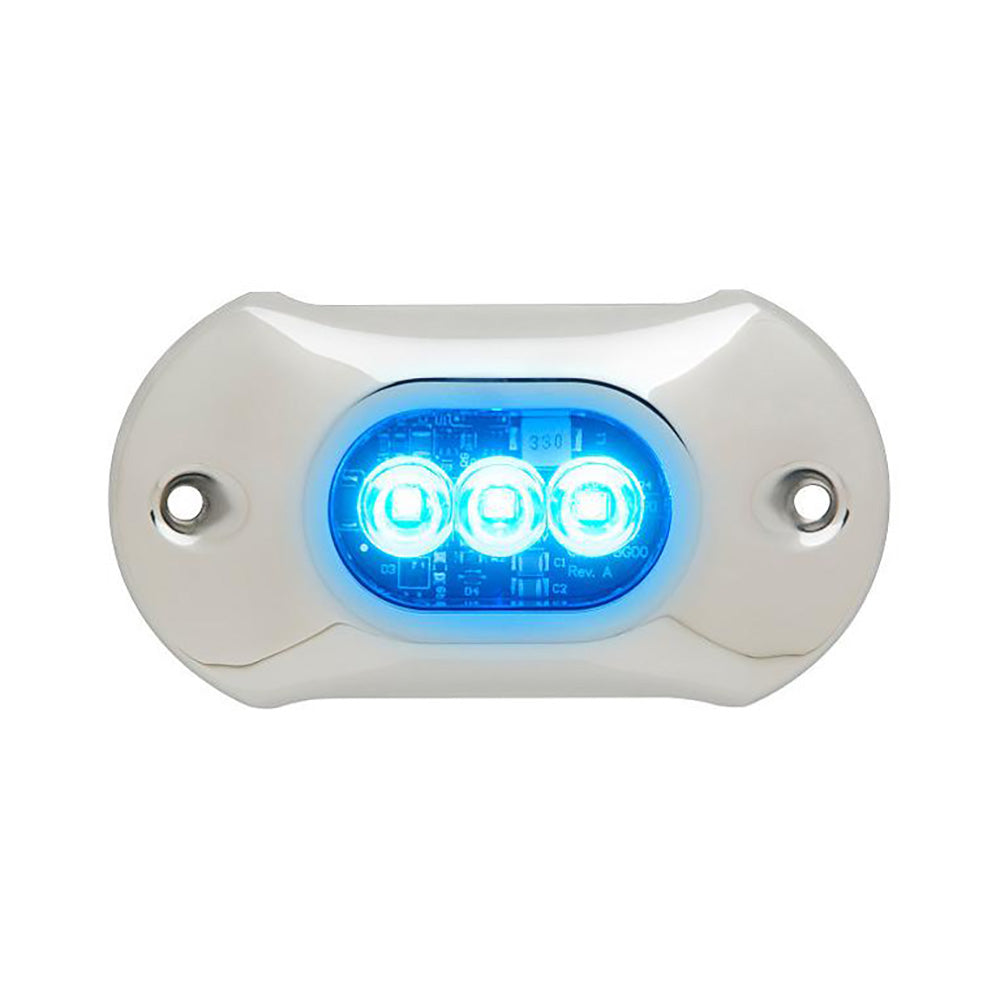 Attwood LightArmor HPX Underwater Light - 3 LED & Blue - 66UW03B-7