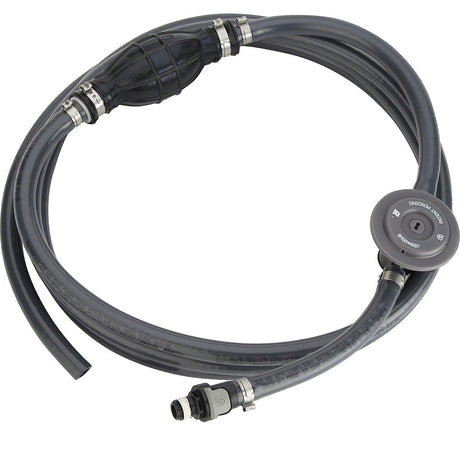 Attwood Universal Fuel Line Kit - 3/8" Dia. x 12' Length w/Sprayless Connectors & Fuel Demand Valve - 93812UUSD7