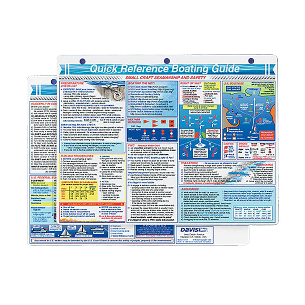 Davis Quick Reference Boating Guide Card - 128