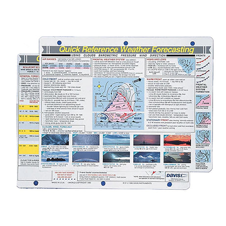Davis Quick Reference Weather Forecasting Card - 131
