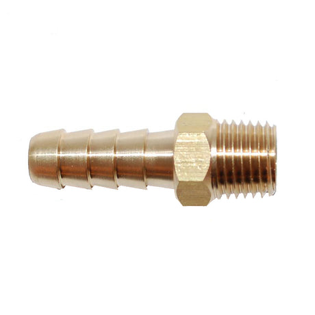 Attwood Universal Brass Fuel Hose Fitting - 1/4" NPT x 5/16" Barb - 88FBM101-6