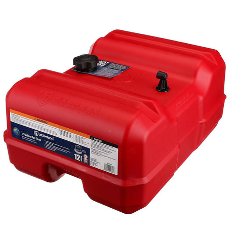 Attwood Portable Low Profile Fuel Tank - 12 Gallon w/o Gauge - 8812LLP2