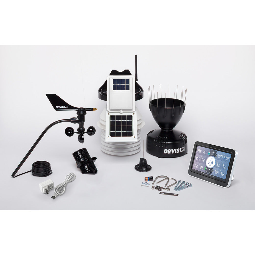 Davis Vantage Pro2 Wireless Weather Station w/WeatherLink Console & 24hr Fan Aspirated Radiation Shield - 6253