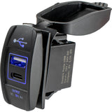 Sea-Dog USB & USB-C Rocker Switch Style Power Socket - 426521-1