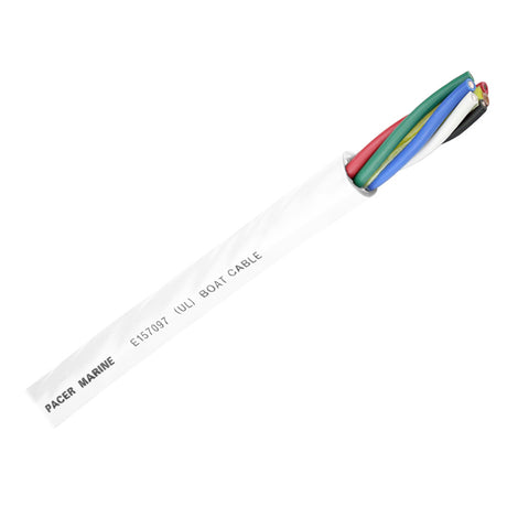 Pacer Round 6 Conductor Cable - 100' - 16/6 AWG - Black, Brown, Red, Green, Blue & White - WR16/6-100