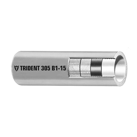 Trident Marine 5/16" x 50' Boxed - Barrier Lined B1-15 EPA Compliant Outboard Fuel Line Hose - Gray - 305-0566