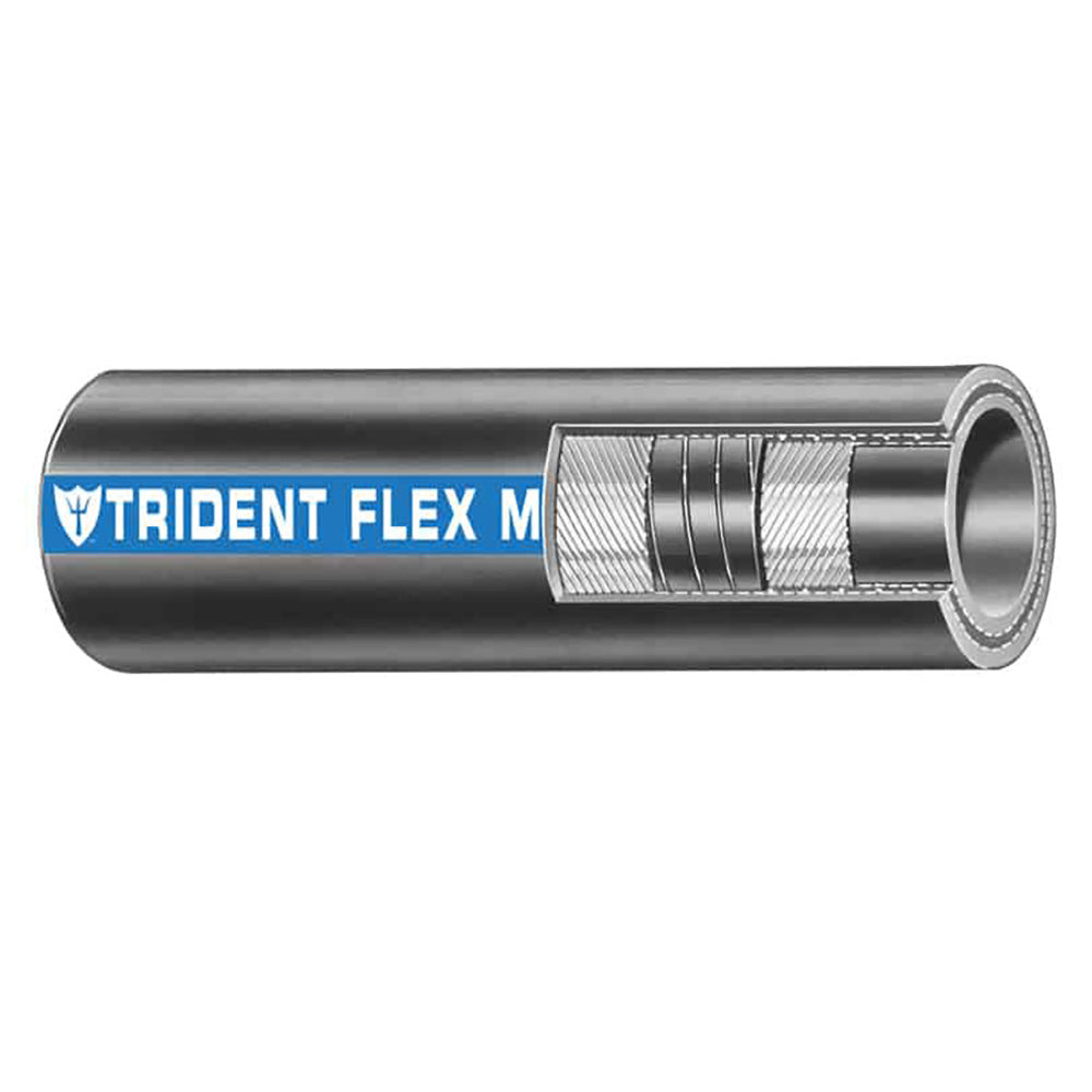 Trident Marine 1-1/2" x 50' Coil - Flex Marine Wet Exhaust & Water Hose - Black - 250-1126