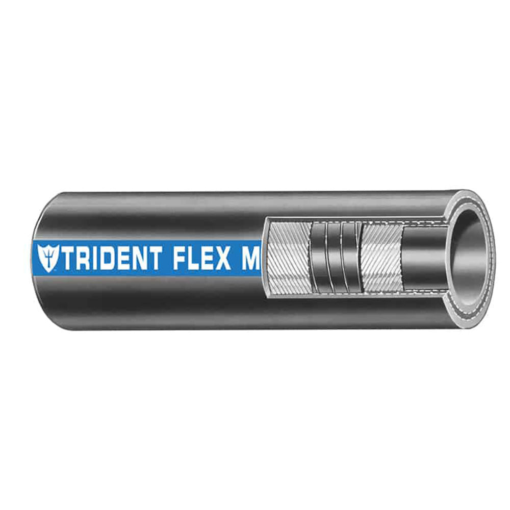 Trident Marine 1" x 50' Coil - Flex Marine Wet Exhaust & Water Hose - Black - 100-1006