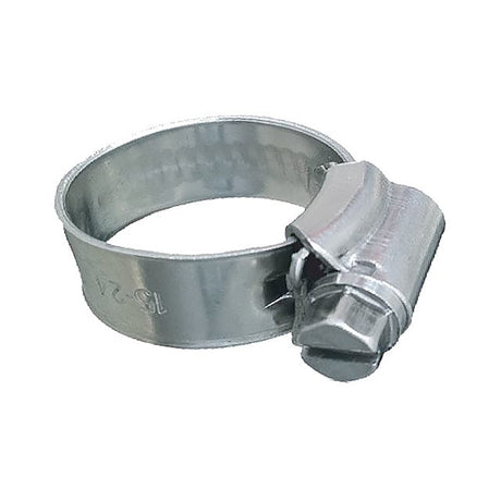 Trident Marine 316 SS Non-Perforated Worm Gear Hose Clamp - 3/8" Band Range - 7/16" 21/32" Clamping Range - 10-Pack - SAE Size 4 - 705-0561