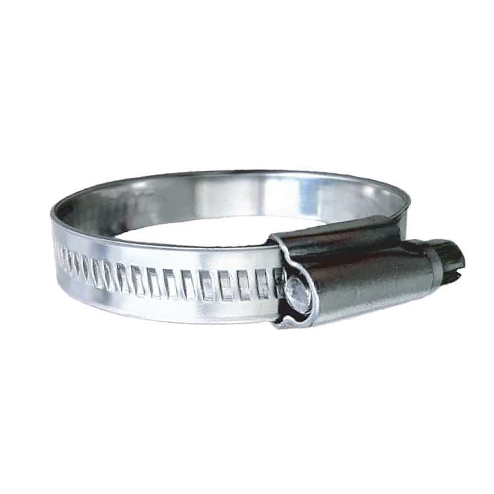 Trident Marine 316 SS Non-Perforated Worm Gear Hose Clamp - 15/32" Band Range - (7/8"  1-1/4") Clamping Range - 10-Pack - SAE Size 12 - 710-0341