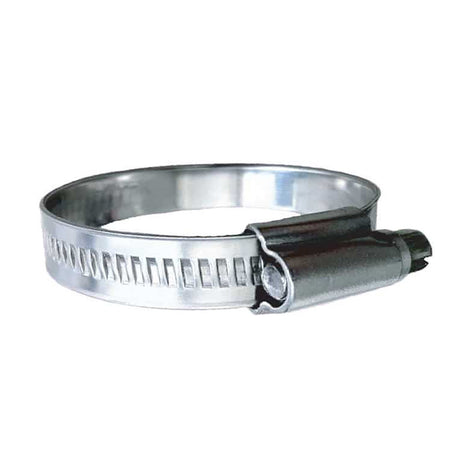 Trident Marine 316 SS Non-Perforated Worm Gear Hose Clamp - 15/32" Band Range - (1-1/4"  1-3/4") Clamping Range - 10-Pack - SAE Size 20 - 710-1141