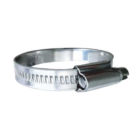 Trident Marine 316 SS Non-Perforated Worm Gear Hose Clamp - 15/32" Band - (2" - 2-9/16") Clamping Range - 10-Pack - SAE Size 32 - 710-2001